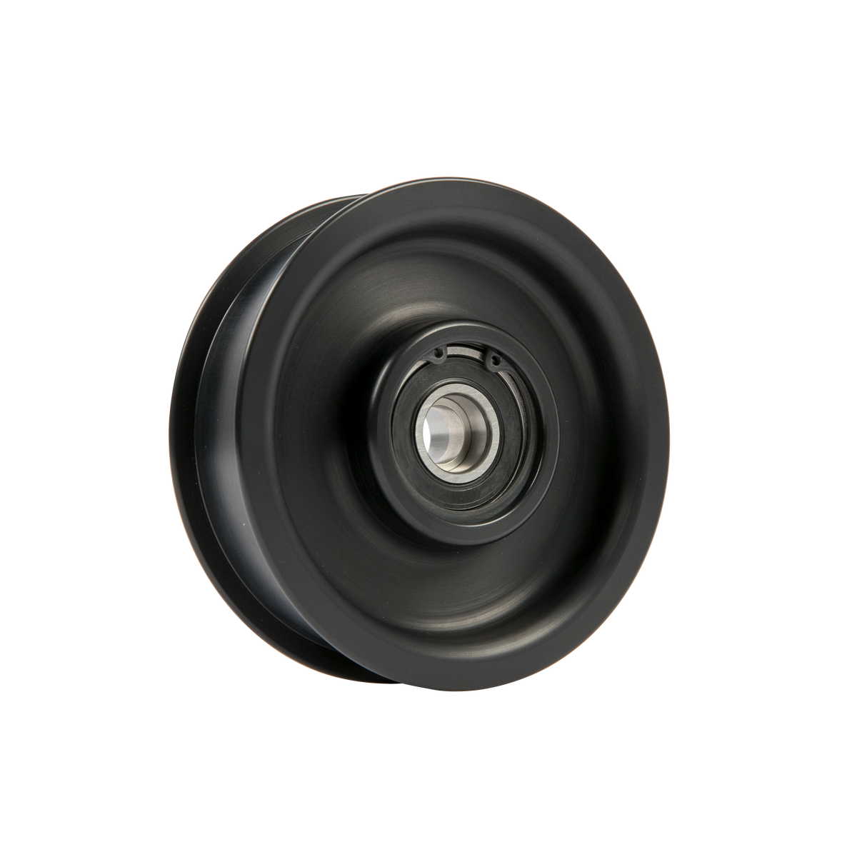 8-Rib, 4.0" Smooth, Flanged Idler Pulley