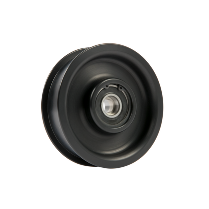 8-Rib, 4.0" Smooth, Flanged Idler Pulley