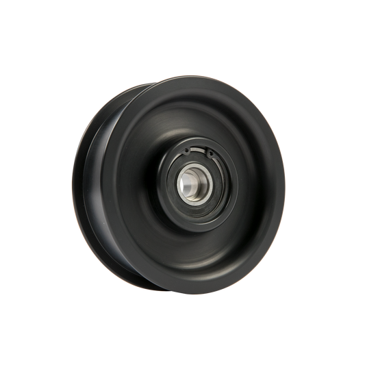 8-Rib, 4.0" Smooth, Flanged Idler Pulley