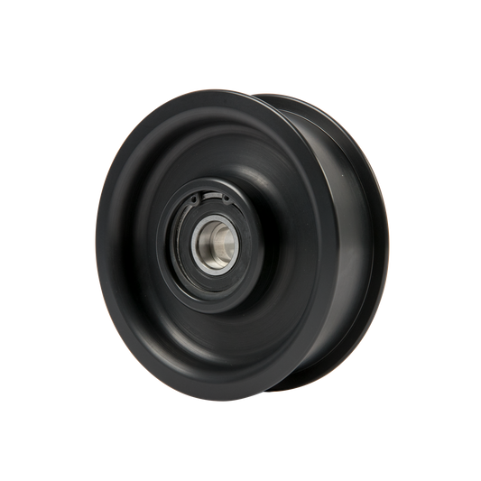 8-Rib, 4.0" Smooth, Flanged Idler Pulley