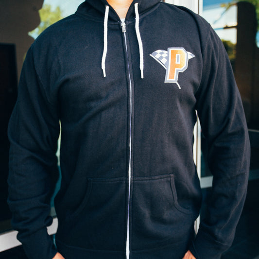 Paxton Superchargers Flame Head Dude Zip-Up Hooded Sweatshirt...